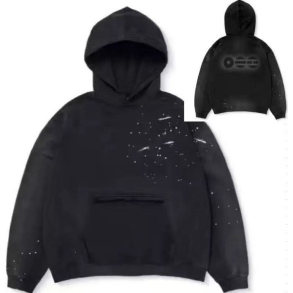 Bluza Kpop BTS Tour Unisex Streetwear Casualowa Bluza Z Kapturem Nadruk RozpryskująCy Tusz Graficzne Bluzy Z Kapturem Wsparcie Koncertu BTS GadżEty Dla FanóW L Czarny-image