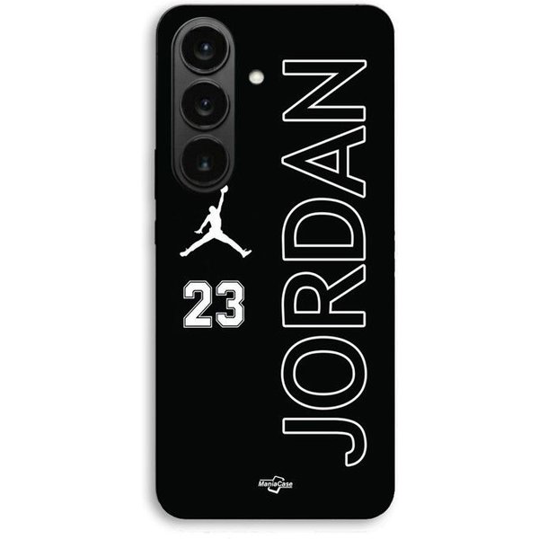 Etui Na Telefon - Maniacase - Samsung Galaxy S26 - Czarne - Silikon Tpu - Logo Jordan 23 Czarny-image