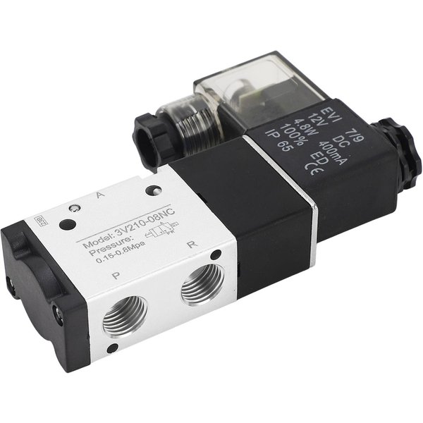 14In NPT Pneumatyczny ZawóR Elektromagnetyczny 2-PołOżEniowy 3-Drogowy IP65 Zasilany Powietrzem ZawóR Elektromagnetyczny DC12V-image