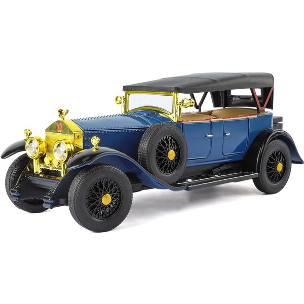 1/24 Rolls Royce Phantom I 1925 Luksusowy SamochóD Model Metalowy Odlewany Z DźWięKiem I ŚWiatłEm Klasyczny Wysoka Symulacja Ozdoby Kolekcjonerskie-image