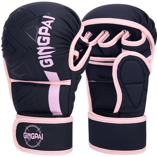 Guantes De Boxeo MMA De Grado Profesional Medio Dedo Saco De Arena Karate Muay Thai Guantes De Entrenamiento Hombres Mujeres Equipamiento De Boxeo Engrosado S-image