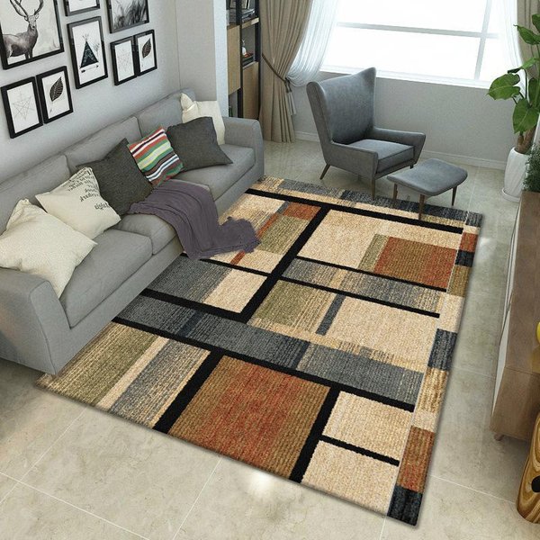 Nowoczesna Luksusowa Dekoracja Salonu DużY Dywan Biurowa WykłAdzina Do Salonu Dywany Abstrakcyjne Do Sypialni WystróJ Domu Mata PodłOgowa AntypośLizgowa 80X120Cm 31.5X47.2In-image