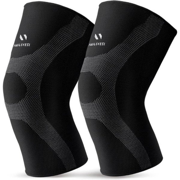 Rodillera De Talla Grande Para Mujeres Hombres Manga De CompresióN Alivio Del Dolor De Rodilla Soporte Articular Entrenamiento LCA Artritis S-image
