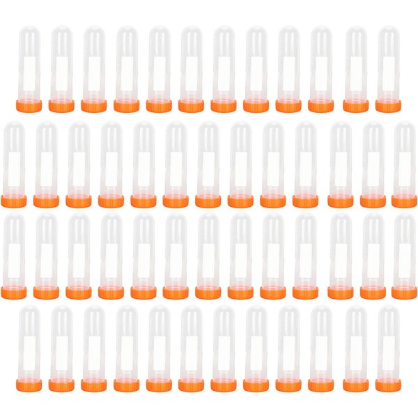 50 Piezas Tubos De CentríFuga 50Ml PláStico Fuerte Escala Precisa Tapa De Rosca Tubos De Ensayo De PláStico Para-image