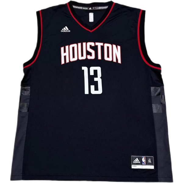 ColaboracióN Adidas X NBA Houston Rockets Harden Moda CóModo Suave Agradable Para La Piel Camiseta De Baloncesto Camiseta Unisex Negra 7818A-3KH-AEB2072 2XL-image
