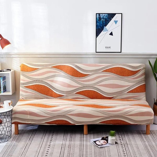 Funda EláStica Para Sofá Cama, Fundas Deslizantes, Sofá De 3 Plazas Sin Reposabrazos, Fundas Para Sofá De Sala De Estar, Funda Universal Para Sofá Sin Reposabrazos, Plegable Xl(190-210Cm)-image