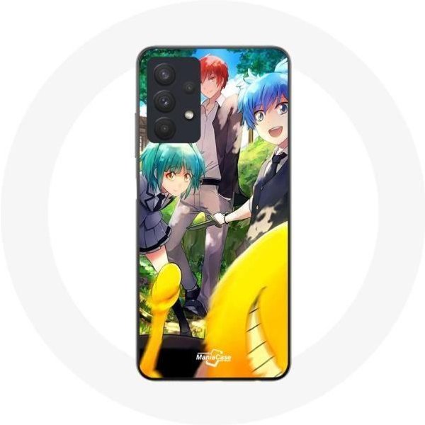 Funda Maniacase Para Para Samsung Galaxy A32 5G Assassination Classroom PóSter Anime Manga Negro-image