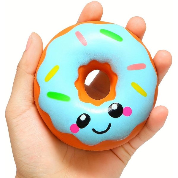 Kawaii PąCzek Squishy ŚCiskana Zabawka Fidget 3,94 Cala MięKka Zabawka Sensoryczna Do Redukcji Stresu Urocza RelaksująCa Zabawka Fidget Antystresowa-image