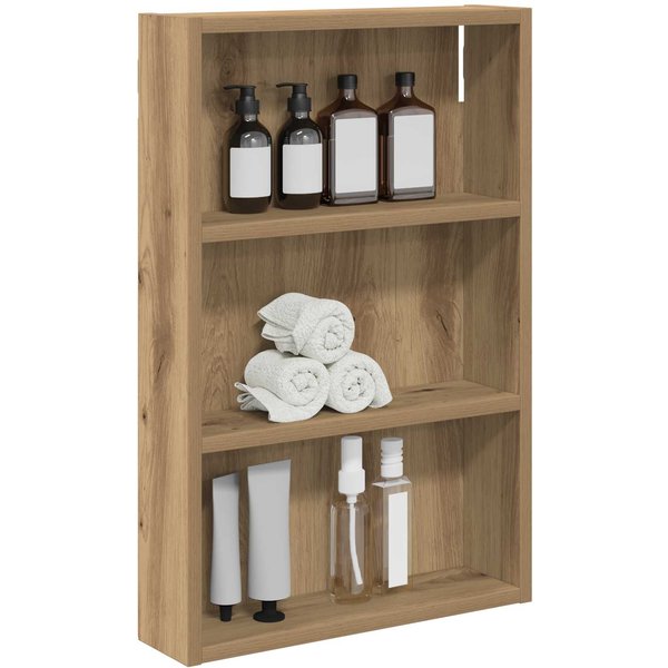 Szafka śCienna Do łAzienki Design DąB Rustykalny 40 X 10 X 60,5 Cm-image