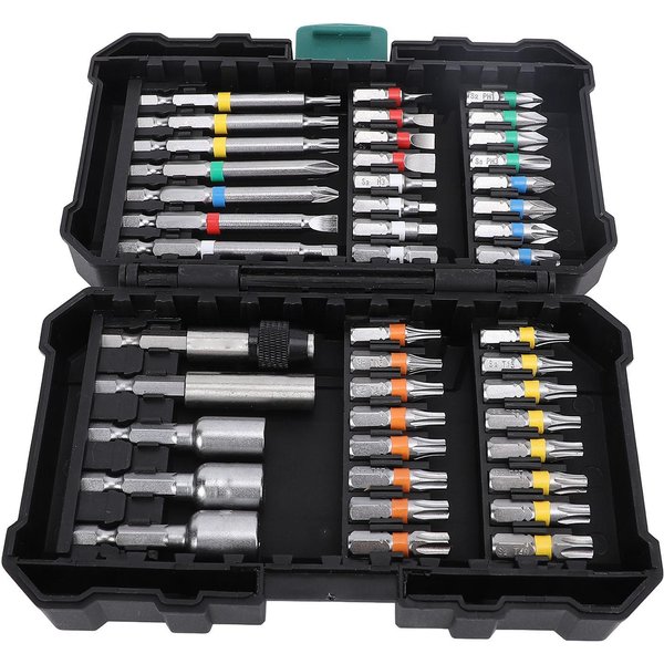 Juego De Puntas Para Atornillador De Impacto Acero De AleacióN Alto Par Impacto Juego De Puntas MagnéTicas Para Atornillador Con Caja De Almacenamiento-image
