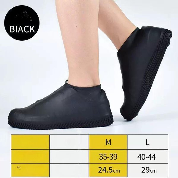 Cubrezapatos De Lluvia Reutilizables E Impermeables, Cubrezapatos De Goma Antideslizantes, Accesorios Para Zapatos De Senderismo Para Exteriores AntifriccióN M-image