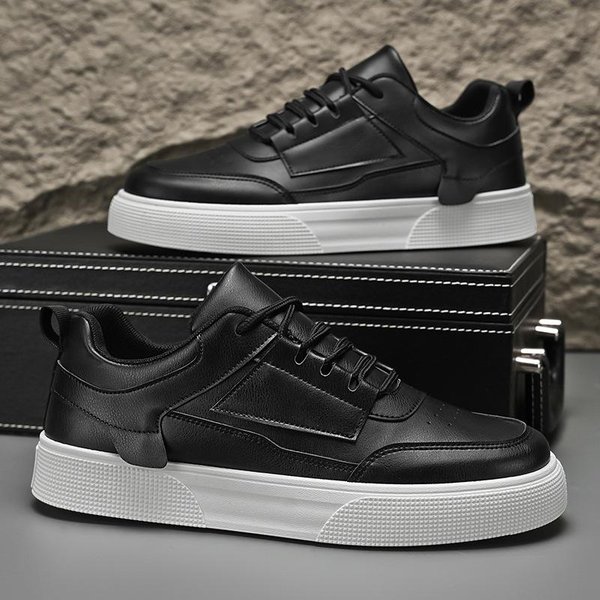 Nuevos Zapatos Blancos De Primavera Para Hombre, Zapatos Bajos De Moda, Zapatos De Tendencia, Zapatos Deportivos Casuales VersáTiles Para NiñO 46 Gray-image