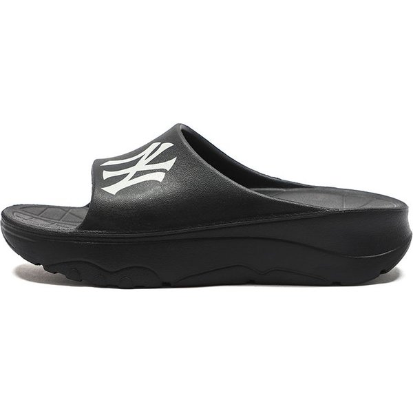Sandalia MLB New York Yankees Suela De Goma Antideslizante Sandalias Deslizantes Unisex Sandalias Negras 3ALPAA123-50BKS 39 Gray-image