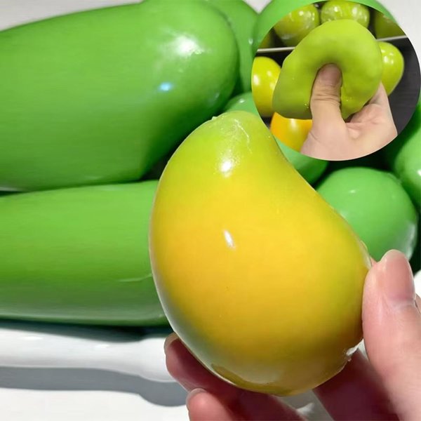 MięKka RęCznie Robiona ChrupiąCa PiłEczka Antystresowa Mango Fidget Toy ChrupiąCa PiłEczka Do ŚCiskania OkrąGłE Klocki WypełNione Asmr Zabawki Antystresowe Dla DorosłYch-image