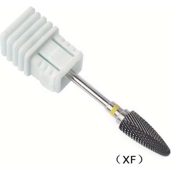 Brocas De CeráMica Negra Para UñAs 3/32'' Cabezal De Limpieza Y Pulido De UñAs Seguro Y Profesional Para EliminacióN De Callos Y Piel Muerta Herramientas Para UñAs XF-image