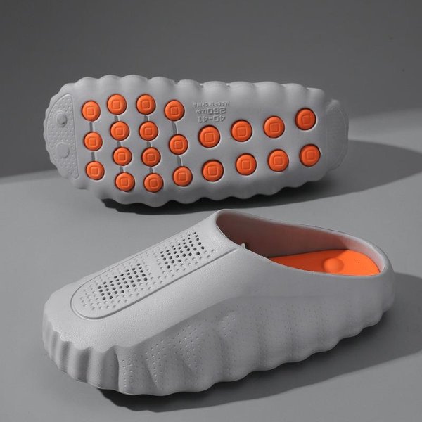 Pantuflas Para Hombre Chanclas Antideslizantes Chanclas De Masaje De Moda CóModas Chanclas Para Mujer Sandalias De Verano Zapatos Para Exterior E Interior 36-37-image