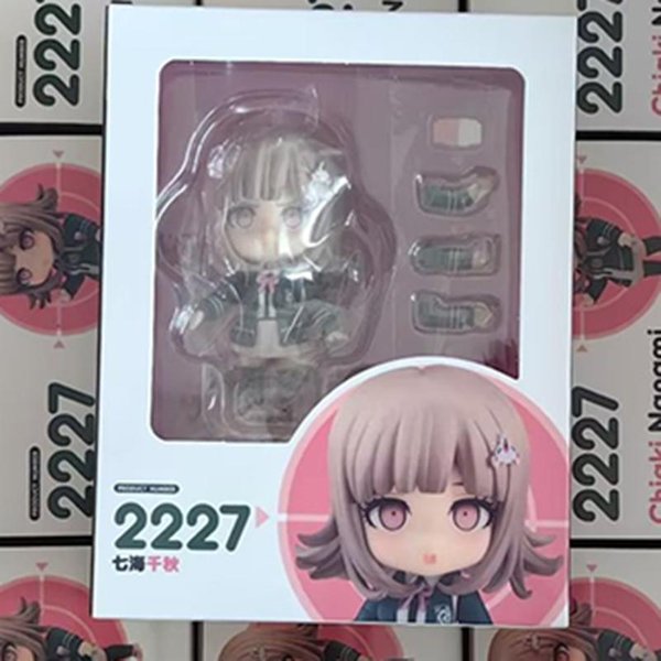 #2227 Danganronpa 1.2 Reload Nanami Chiaki Anime Gra Dziewczyna Figurka Pcv Kolekcja Ruchomy Model Lalka Zestaw Zabawka Prezent Wersja Standardowa Gray-image
