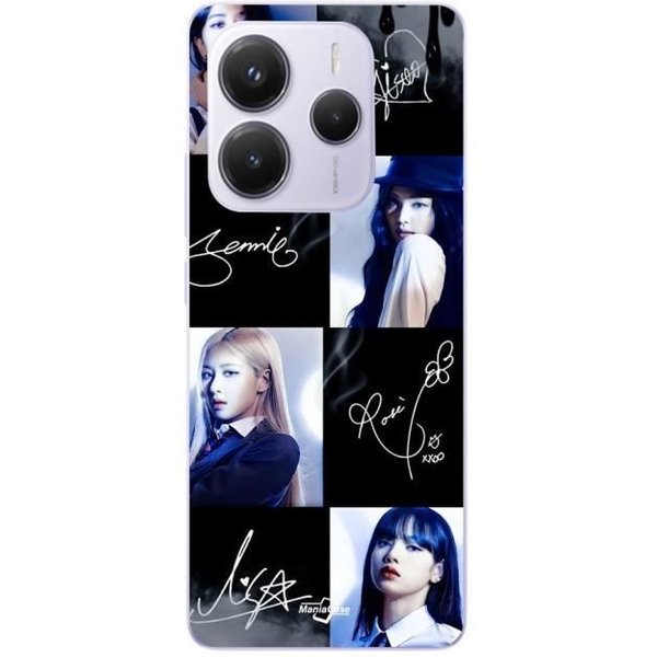 Coque - Maniacase - Xiaomi Redmi Note 14 5G - Noir - Souple - Signature Photo-image