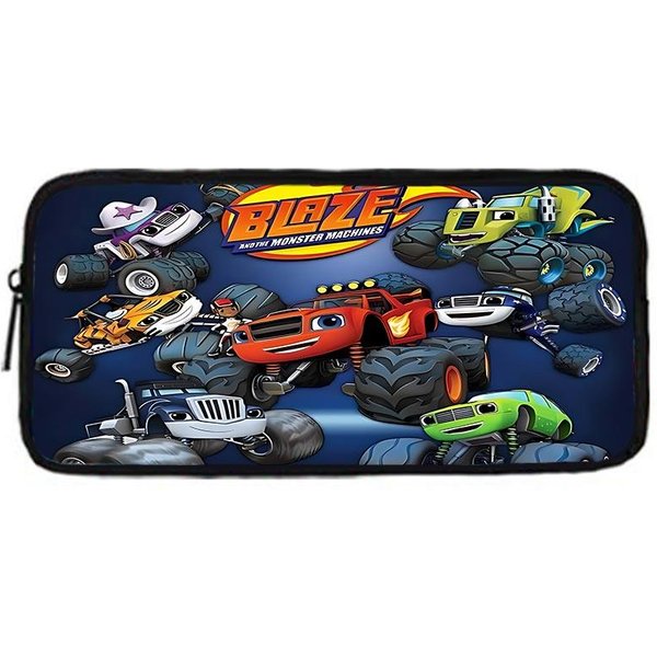 Dibujos Animados 3D Juegos Blaze Monster Machines Mochila Escolar Infantil Con Bolsas Para El Almuerzo, Estuches, Bolsas Escolares Para NiñOs NiñAs Mejor Regalo Gray-image