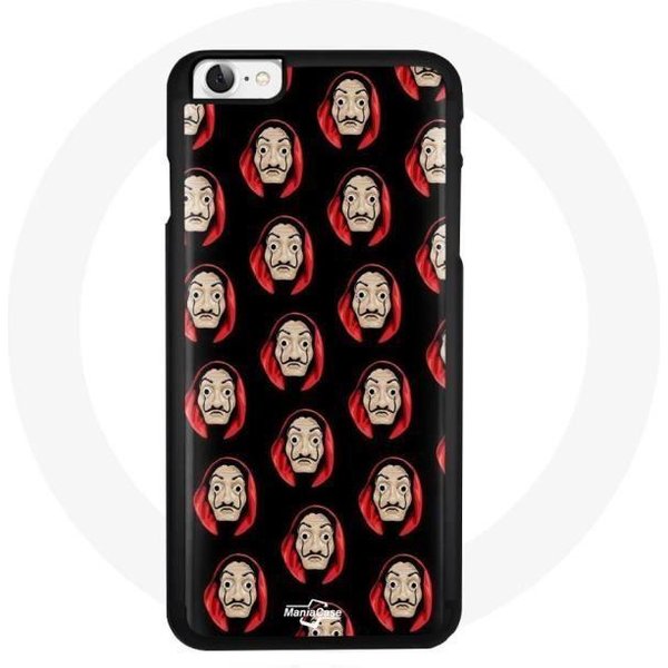 Funda De TeléFono - La Casa De Papel - Iphone 6 - Negra - Flexible - ProteccióN Contra Golpes Rojo-image