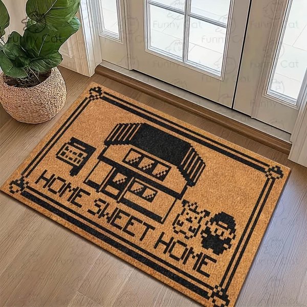 Alfombra Sweet Home Felpudo Creativo Felpudo Ligero De Bienvenida Lavable A MáQuina Alfombra Para Sala De Estar Alfombra Para Dormitorio DecoracióN Del Hogar 50X80CM (1.6X2.6FT-image
