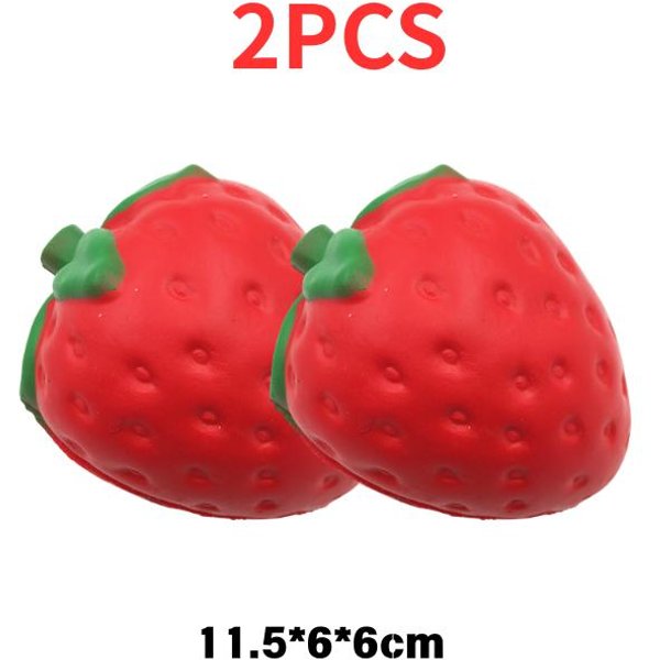 Gigantyczny Bardzo DużY Truskawka Squishy Powoli PodnosząCa Symulacja Owocowa PiłKa OdstresowująCa ŚCiskana Zabawka Fidget Prezent Dla DorosłYch Dzieci-image