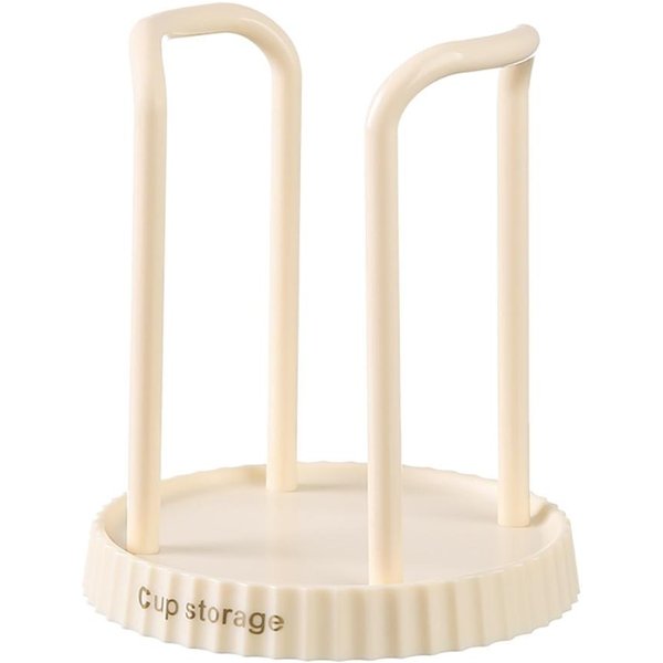 Portavasos De Papel De Cocina, Recogedor De Vasos Desechables, Estante De Almacenamiento De Tazas De Escritorio Multifuncional, Portavasos De Café Para El Hogar Blanco-image
