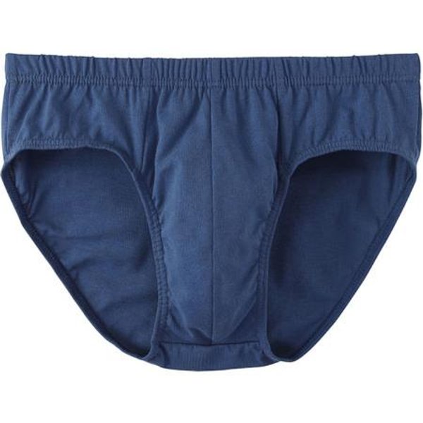 Calzoncillos Para Hombre, Cintura Media, Cintura EláStica, Color SóLido, Ropa Interior CóModa, Transpirable, Corte Ajustado, Bragas EláSticas, Uso Diario XL Azul Oscuro-image