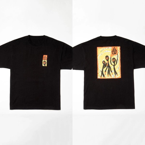 2026 Nueva Camiseta CláSica Volcom Oversize Y2K Casual AlgodóN Alta Calidad Manga Corta Top Calle Streetwear Tendencia AlgodóN S Beige-image