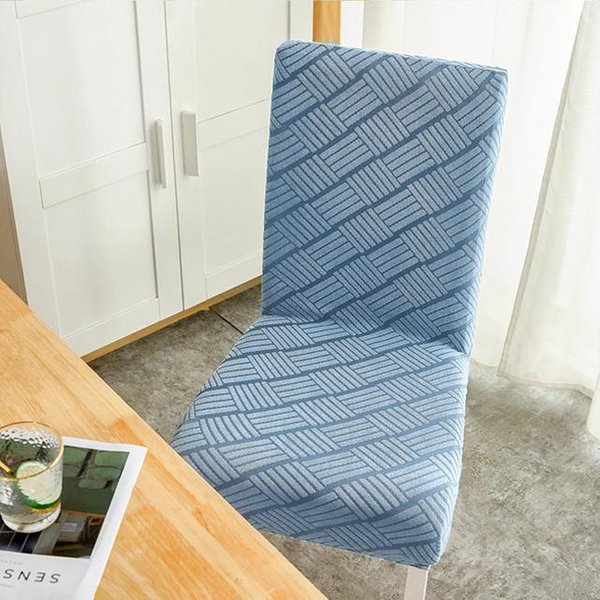 ŻAkardowy Pokrowiec Na KrzesłO Elastan Elastyczne Pokrowce Na KrzesłA RozciąGliwy Narzuty Na Pokrowiec Na KrzesłO Kuchenne Hotel Bankiet Salon śLub 1-Pcs Gray-image