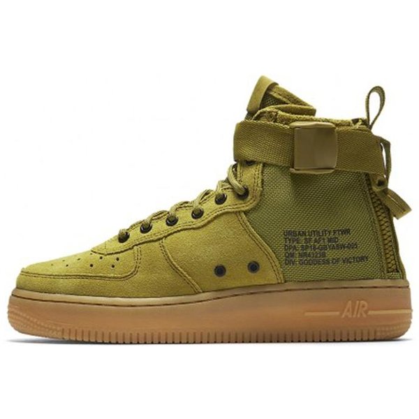 Nike SF Air Force 1 Mid Desert Moss GS Aj0424-300 38-image