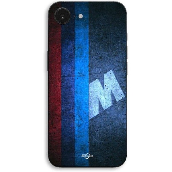 Coque De TéLéPhone - Maniacase - Iphone 17E - BMW M Vintage - Silicone TPU - Noir Negro-image