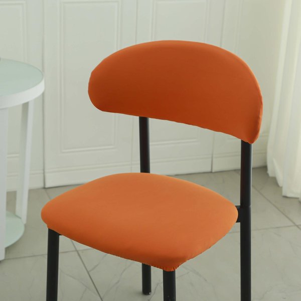 Funda EláStica Universal Para Silla Cubierta De ProteccióN Completa Contra El Polvo Cubierta Moderna Para Silla Giratoria De Bar Taburete Cubierta Para Respaldo De Hogar 43*38Cm-image