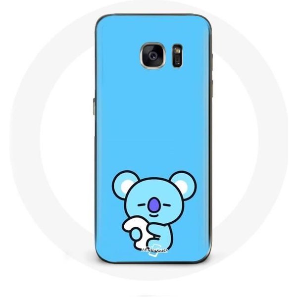 Funda Para Samsung Galaxy S6 Bangtan BTS BT21 Koya RM Fondo Azul-image