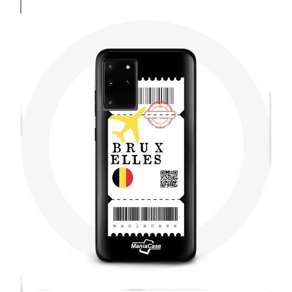 Coque Pour Samsung Galaxy S11 Plus Billet D'avion Bruxelles Belgique-image