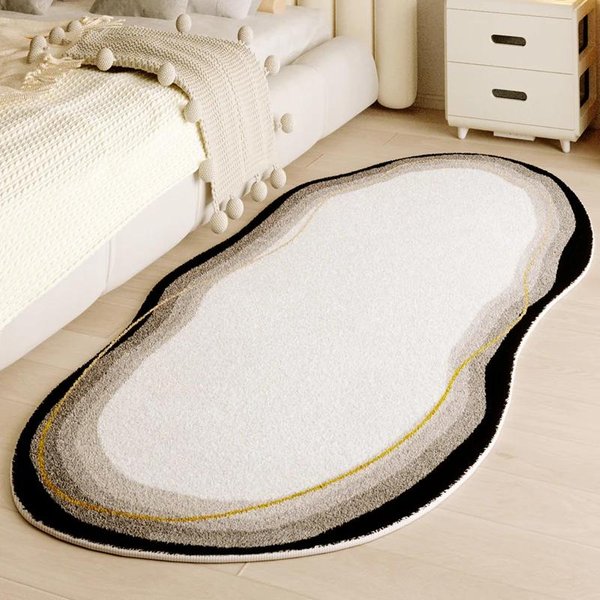 Dywan Do Sypialni Dywan Do Salonu Mata PrzyłóżKowa MięKki Puszysty Pluszowy Dywanik Obszarowy Dekoracja Domu Maty PodłOgowe KudłAty Alfombra HabitacióN 50X80Cm-image