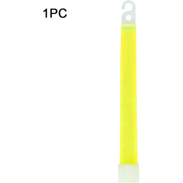 1-50 Szt. PałEczki śWiecąCe Z Haczykiem 6 Cali Fluorescencyjne śWiatłO Na Piesze Wycieczki Kemping Plenerowe ŚWiatłA Awaryjne Koncert Impreza PałEczki śWietlne Yellow-image