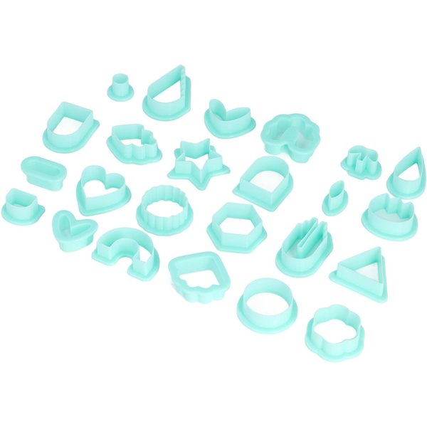 24 Piezas Cortadores De Arcilla PoliméRica Varias Formas DIY JoyeríA Hecha A Mano Pendientes FabricacióN Molde Cortadores-image