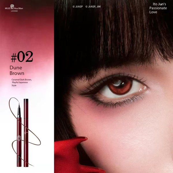 Little Ondine Limitate PudełKo Prezentowe 3D PłYwająCy Cień Paleta RóżóW Tint Do Ust Kredka Do EyelineróW Tusz Do RzęS Róż Szminka Zestaw KosmetykóW 02 Polski Czerwony Kolor-image