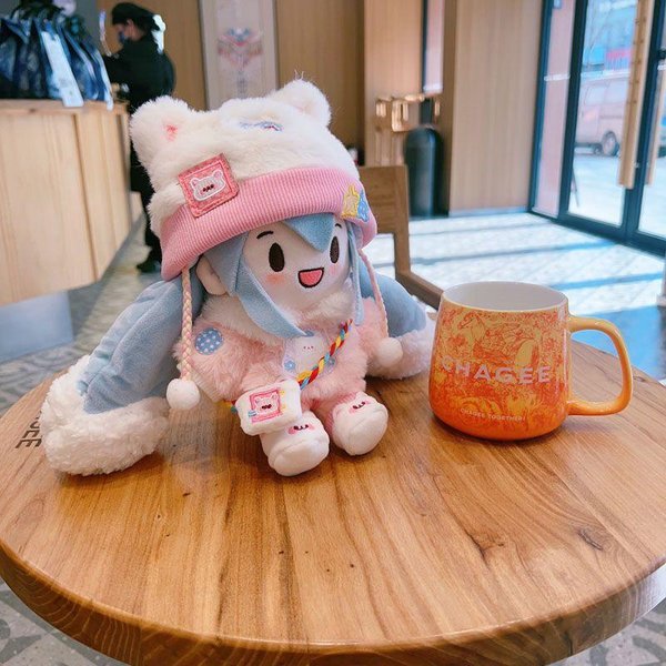 Kawaii Hatsune Miku ŚNieżNa KsiężNiczka Anime KreskóWka Pluszowa Lalka Przebranie Hatsune Miku Fufu Urocza Lalka BożE Narodzenie Idealny Prezent 20Cm-image