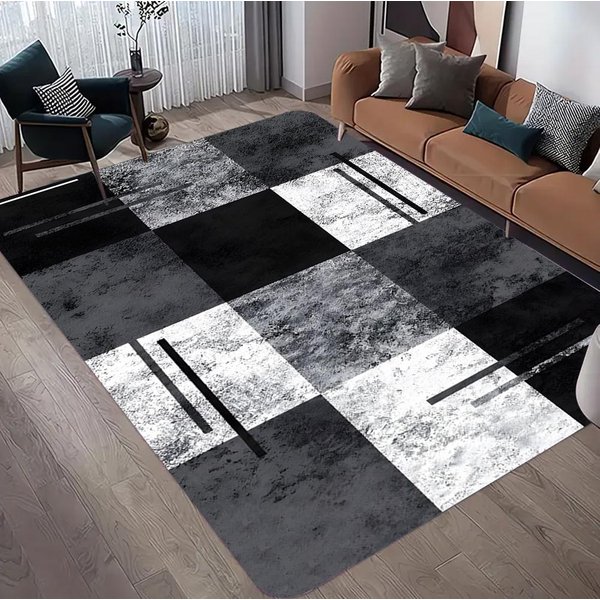 Nowoczesny Geometryczny Dywan – DużY AntypośLizgowy, MożNa Prać W Pralce Dywan Do Salonu Lub Sypialni WspółCzesny WystróJ 40X120Cm-image