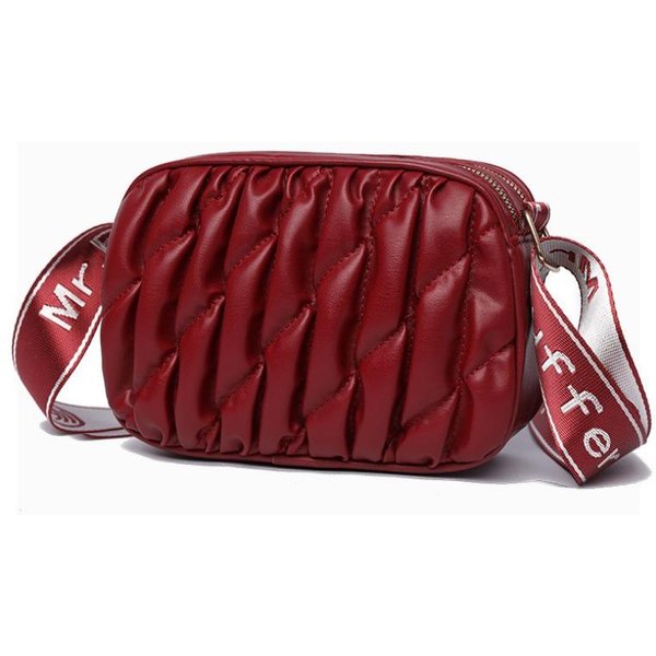 Bolso Nube Arrugado VersáTil De Hombro Cruzado PequeñO Cuadrado Para Axila Brown-image