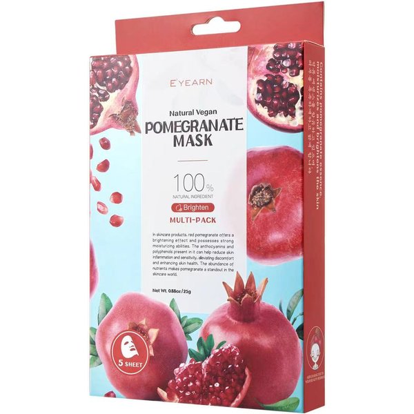Mascarilla Facial Nutritiva 5 Uds En Caja Con Ingredientes Coreanos Mascarilla De Frutas Iluminadora Mascarilla Facial De Hoja FóRmula Suave OrgáNica Y Natural Mascarilla Facial Hidratante As The Picture 1 White-image
