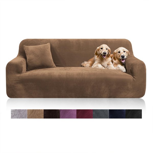 Funda De Sofá De Terciopelo EláStico Funda Gruesa En L Para Sofá De Esquina Para Sala De Estar Funda EláStica De 1/2/3/4 Plazas Para Sofá SillóN CojíN 1 Seat (90-140Cm)-image