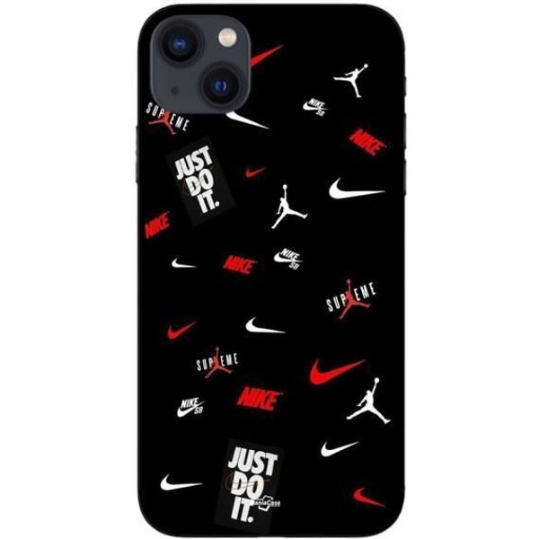 Coque - Maniacase - Iphone 15 Plus - Nike Jordan - Silicone - Souple - Noir-image