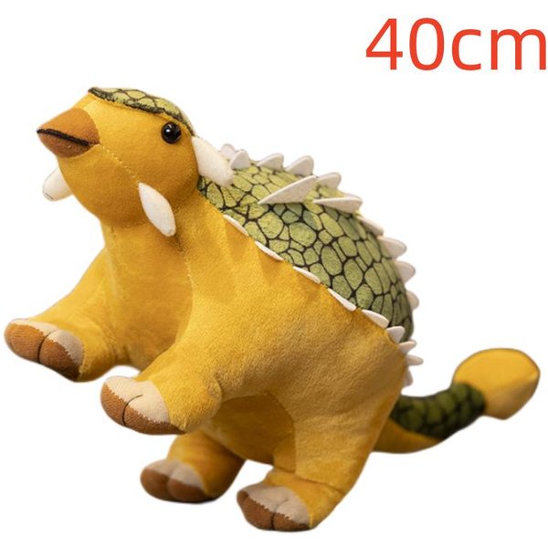 MuñEco De Peluche Realista De Ankilosaurio Dibujos Animados Relleno Animal Salvaje Dinosaurio Juguetes De Peluche Suave Tienda De Juguetes De Navidad Para NiñOs DecoracióN Coleccionables Regalos 40Cm-image