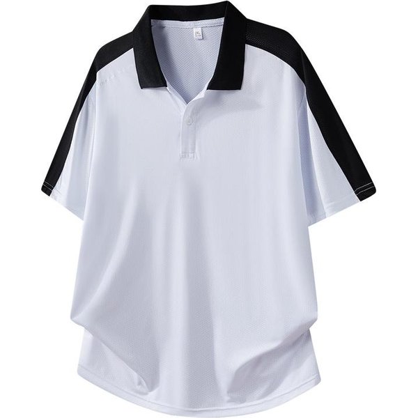 MęSka Koszulka Polo BawełNiana Koszulka Z KróTkim RęKawem Marki Letnie Koszulki Sportowe Golftennis Koszulka Polo MęSka Xxxxl White-image