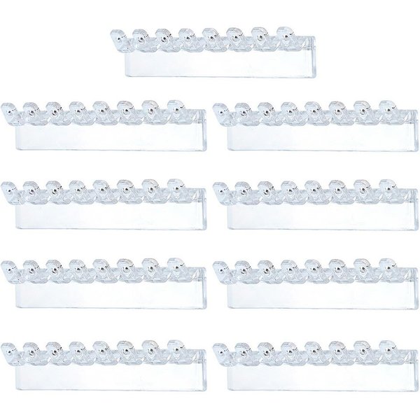 9 Szt. 8 HaczykóW Stojak Do Przechowywania BiżUterii ŚCienny Stojak Na BiżUterię Uchwyt Na Naszyjniki Toaletka 9Pcs-image