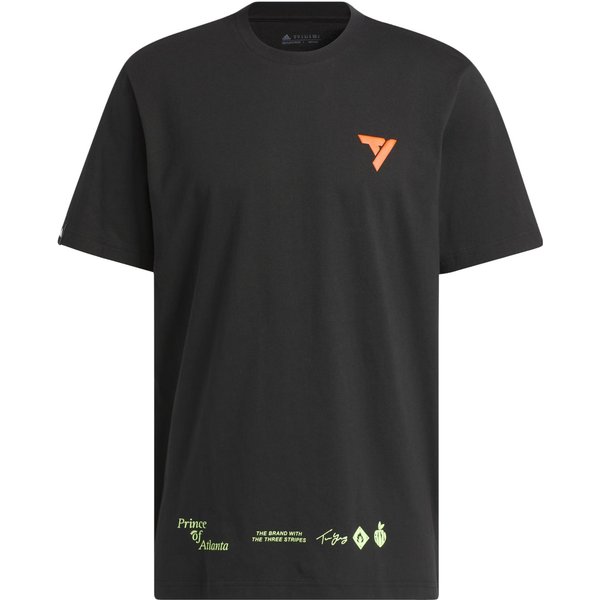 Camisetas Adidas Para Hombre Negras Cuello Redondo Ajuste Recto Moderado L-image