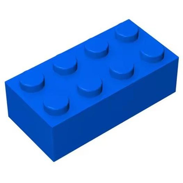50G/20Szt 3001 2X4 Wysoki 8-Otworowy Klocek Budowlany Moc Kolor LuźNe Elementy Pasuje Do Brick DIY Zabawka Dla Dzieci Montaż W12283WW--image